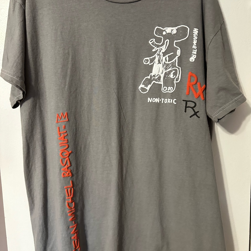 Jean-Michael Basquiat “RX Non-Toxic” shirt. Size L